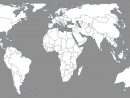 Carte Du Monde Détaillée Noir Et Blanc  Stopeads serapportantà Carte Europe En Noir Et Blanc