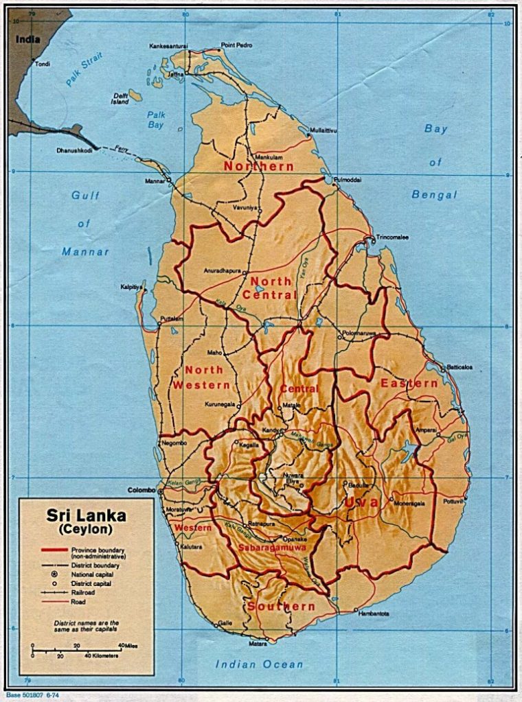 Carte Du Sri Lanka intérieur Carte Sri Lanka A Imprimer