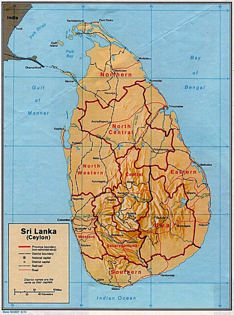 Carte Du Sri Lanka intérieur Carte Sri Lanka A Imprimer 