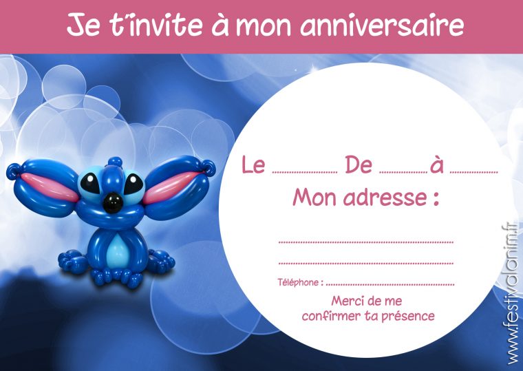 Carte Invitation Pour La Fête Des Enfants serapportantà Cartes D Anniversaires À Imprimer