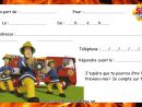 Carte Invitation Sam Le Pompier 01 à Carte Anniversaire Pompier