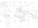 Carte Monde Vierge - Mappemonde Personnalisable - Carte à Carte Europe En Noir Et Blanc