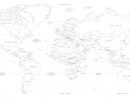 Carte Monde Vierge - Mappemonde Personnalisable - Carte pour Carte Europe En Noir Et Blanc