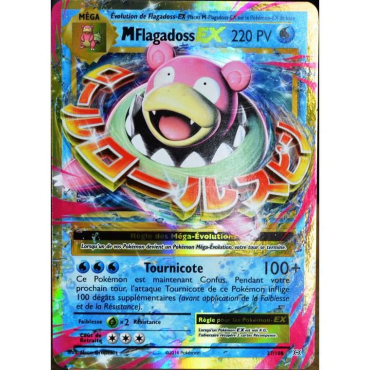 Carte Pokémon 27-108 Méga Flagadoss Ex 220 Pv Xy tout Imprimer Pokemon Ex