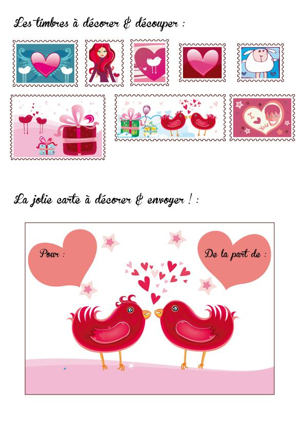 Carte Saint Valentin By Natacha Birds - Paperblog destiné Mot Croise De Saint Valentin 
