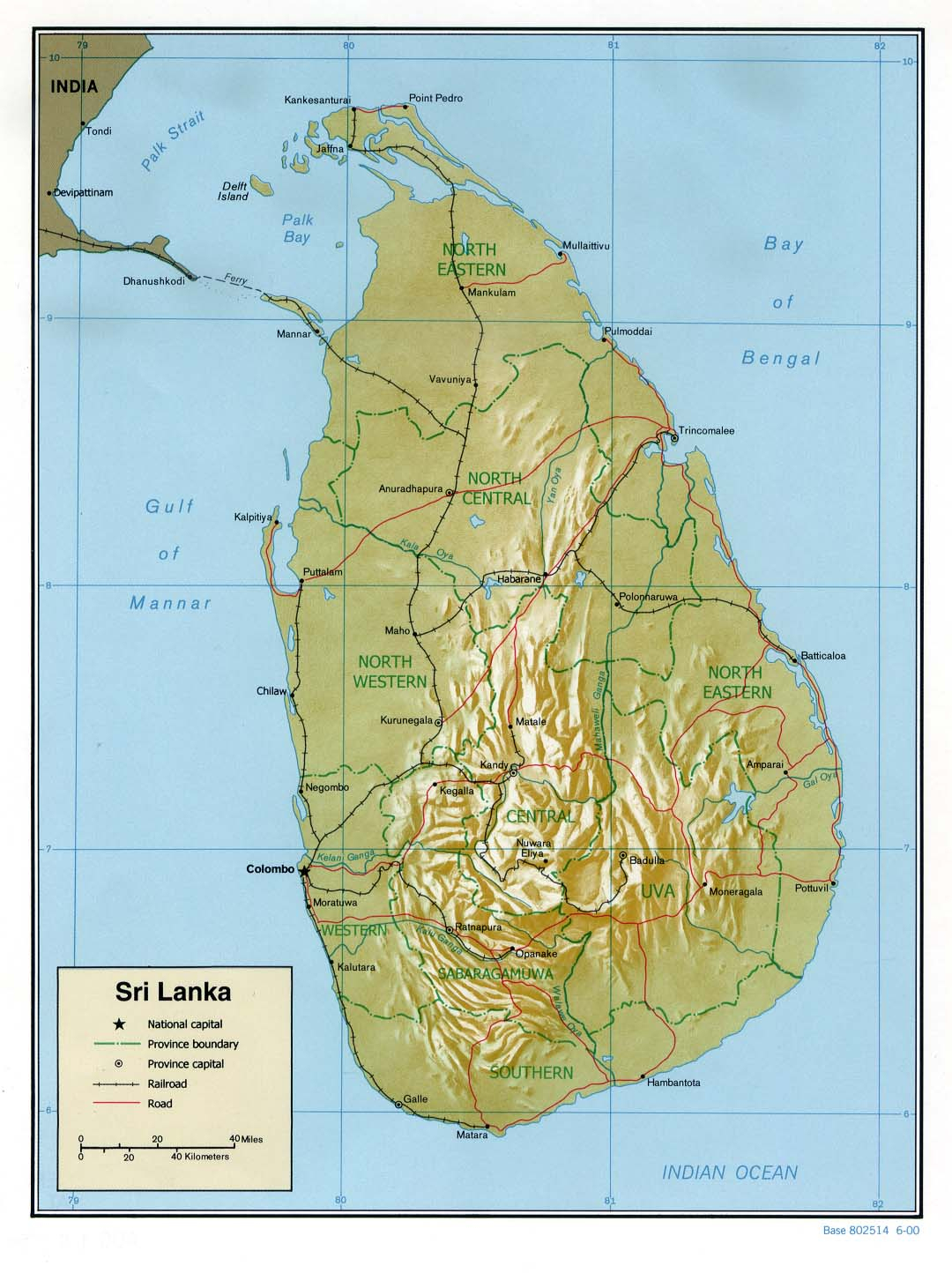Carte Sri Lanka, Carte De Sri Lanka encequiconcerne Carte Sri Lanka A Imprimer