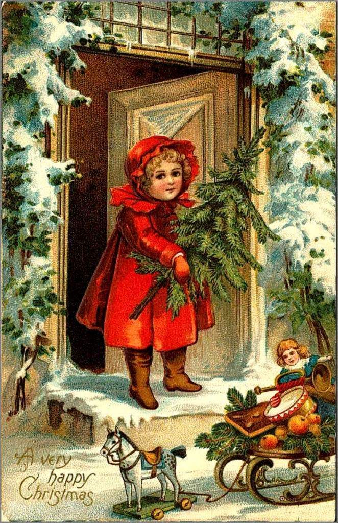 Cartes Anciennes Joyeux Noël - Balades Comtoises intérieur Cart De Noel