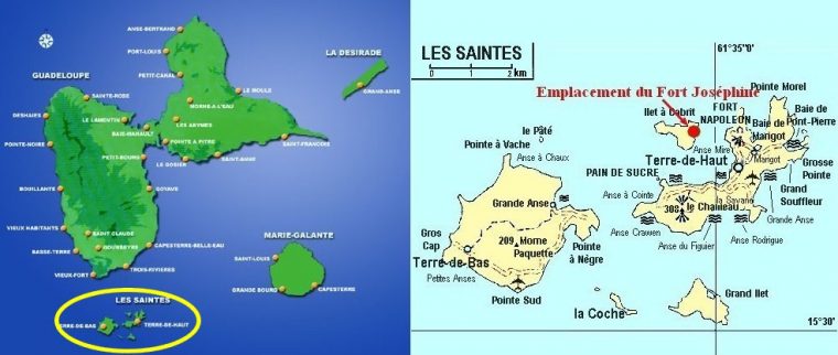 Cartograf.fr : France : Dom-Tom : Guadeloupe encequiconcerne Carte De La Guadeloupe À Imprimer