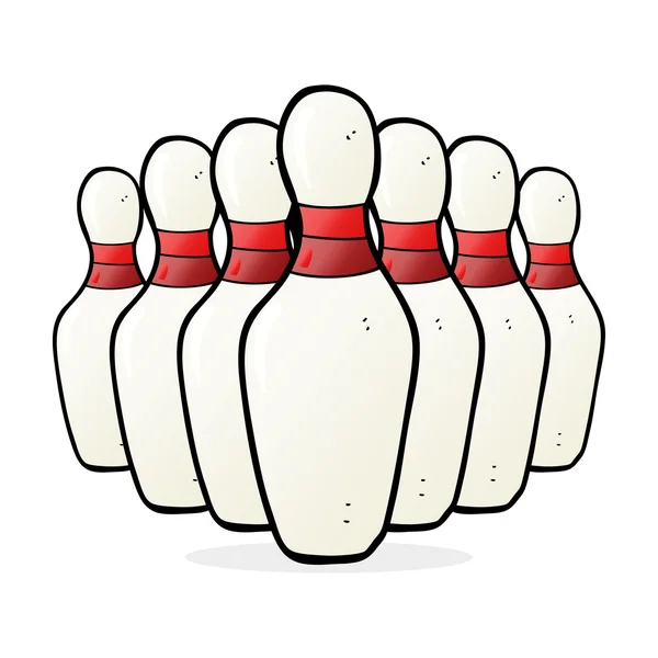 Cartoon Bowling Pins — Stock Vector © Lineartestpilot à Dessin Quille De Bowling 