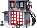 Caserne De Pompiers Playmobil 5981 City Action - Pompier dedans Voiture Pompier Playmobil