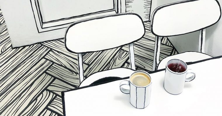 Ce Café Insolite À Séoul Va Vous Donner L'Impression D avec Impression Dessin