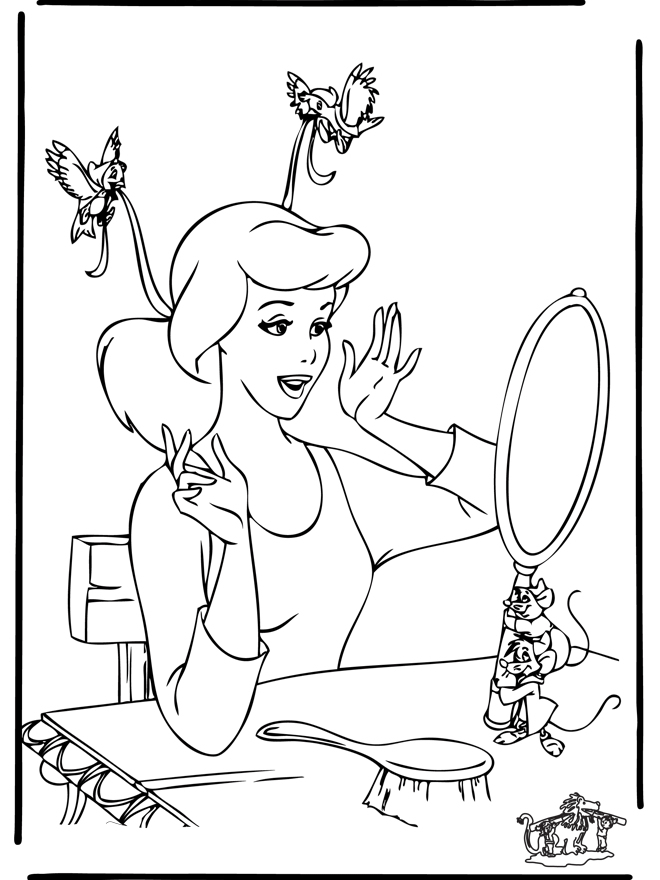 Cendrillon 9 – Coloriages Cendrillon intérieur Des Coloriage