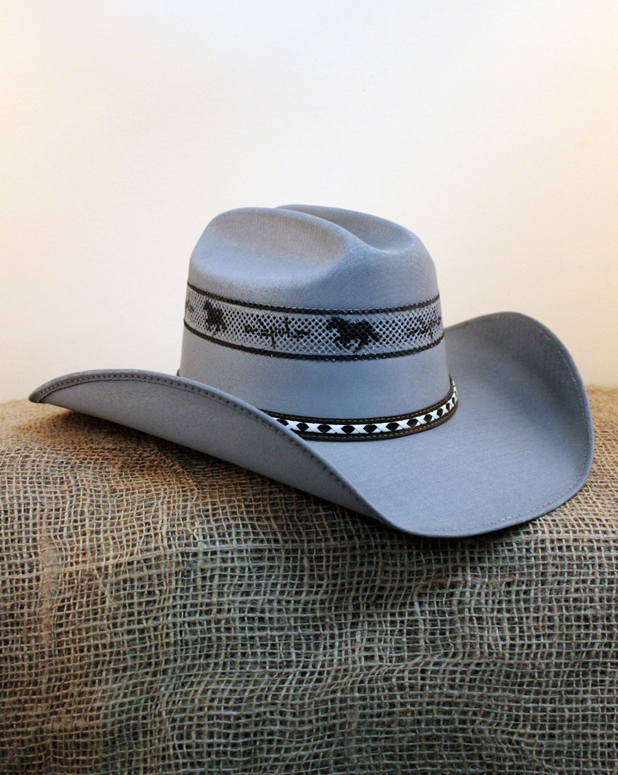 Chapeau Cowboy Canevas Gris  Salon Du Ranch - Achetez En tout Chapeau En Ligne