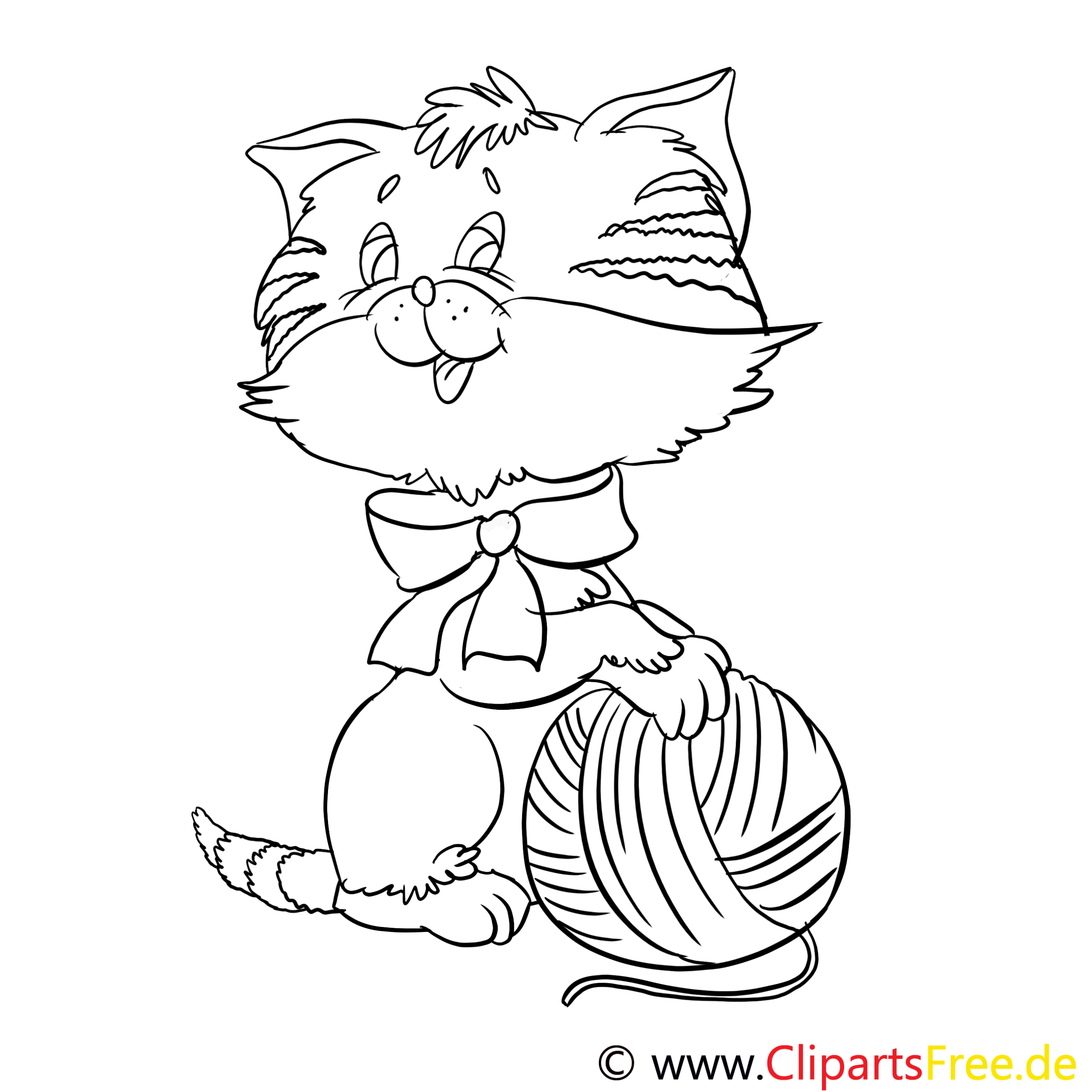 Chat Clipart - Animal Dessins À Colorier - Chats Dessin tout Chat À Colorier 