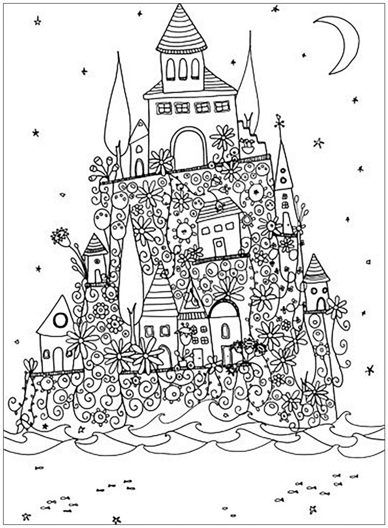 Chateau Coloriage Luxe Photos Impressionnant Image A dedans Coloriage Chateau Hanté