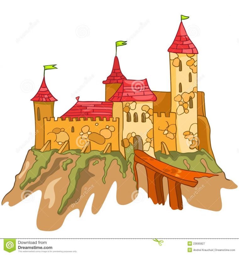 Château De Dessin Animé Illustration De Vecteur intérieur Château Dessin