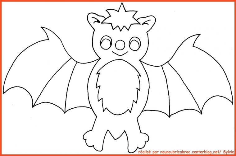 Chauve-Souris À Colorier pour Dessin Halloween Chauve Souris