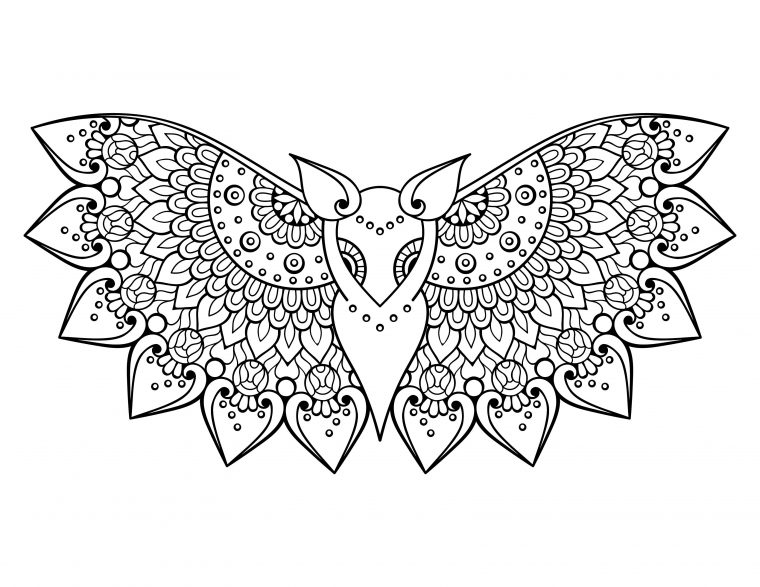 Chauve-Souris Coloriage Gratuit A Colorier Art-Therapie destiné Dessin De Chauve-Souris D Halloween