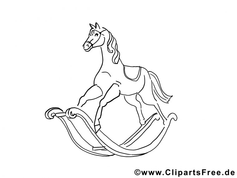 Cheval En Bois Dessin – Divers À Colorier – Coloriages A serapportantà Dessin A Colorier Cheval