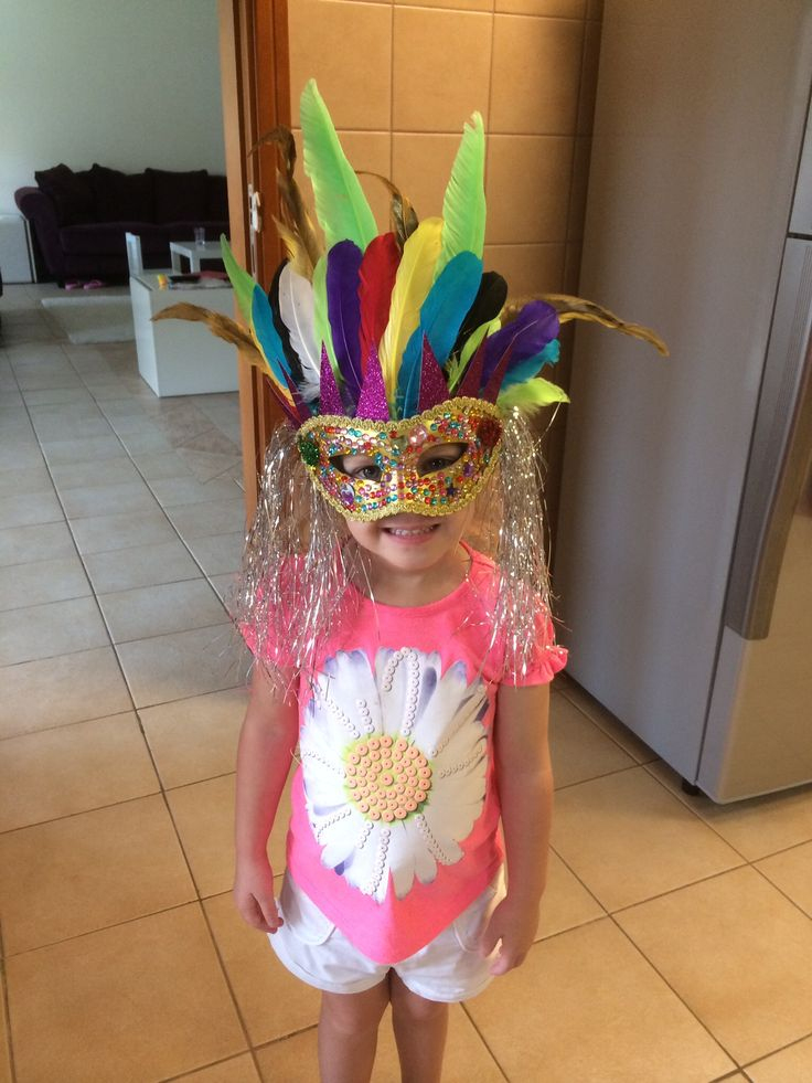 Child&amp;#039;S Brazilian Carnival Mask  Knutselen Met Papier dedans Masque Carnaval De Rio 