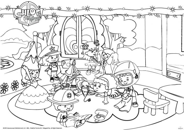 Chlo Magique Coloriage  Coloriage Magique dedans Chloé Magique Princesse