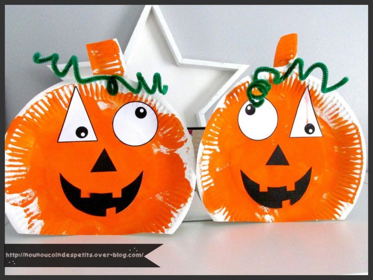 .. Citrouille Halloween .. – Le Blog De Nounoucoindespetits destiné Bricolage Maternelle Halloween