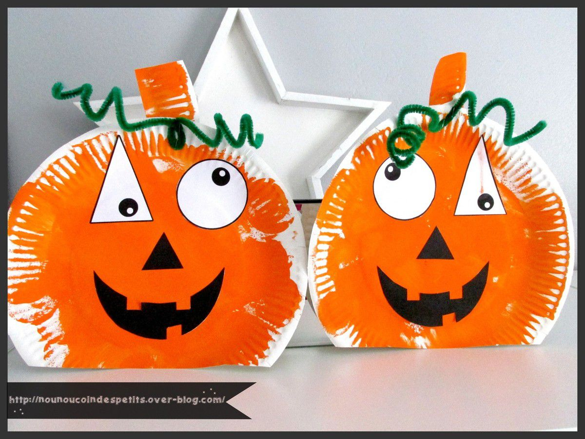 .. Citrouille Halloween .. - Le Blog De Nounoucoindespetits destiné Bricolage Maternelle Halloween 