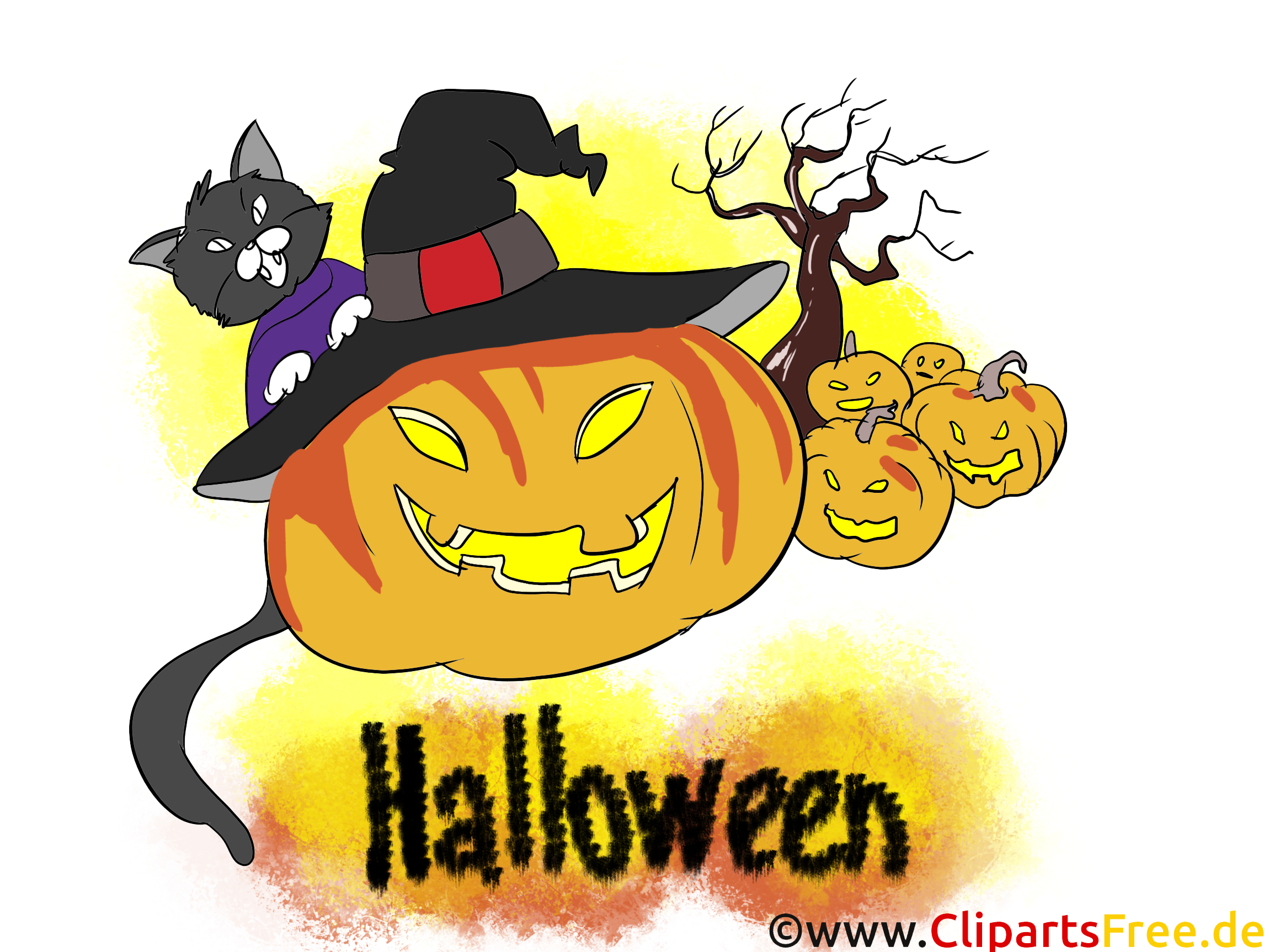 Citrouille Images Gratuites - Halloween Clipart intérieur Halloween Dessin Images
