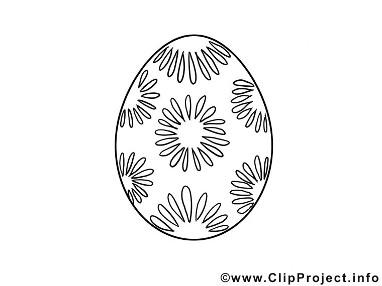 Clipart Oeuf – Pâques Dessins À Colorier – Pâques serapportantà Oeufs De Paques À Colorier