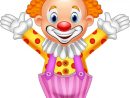 Clown Joyeux De Dessin Animé  Vecteur Premium concernant Dessin De Clown