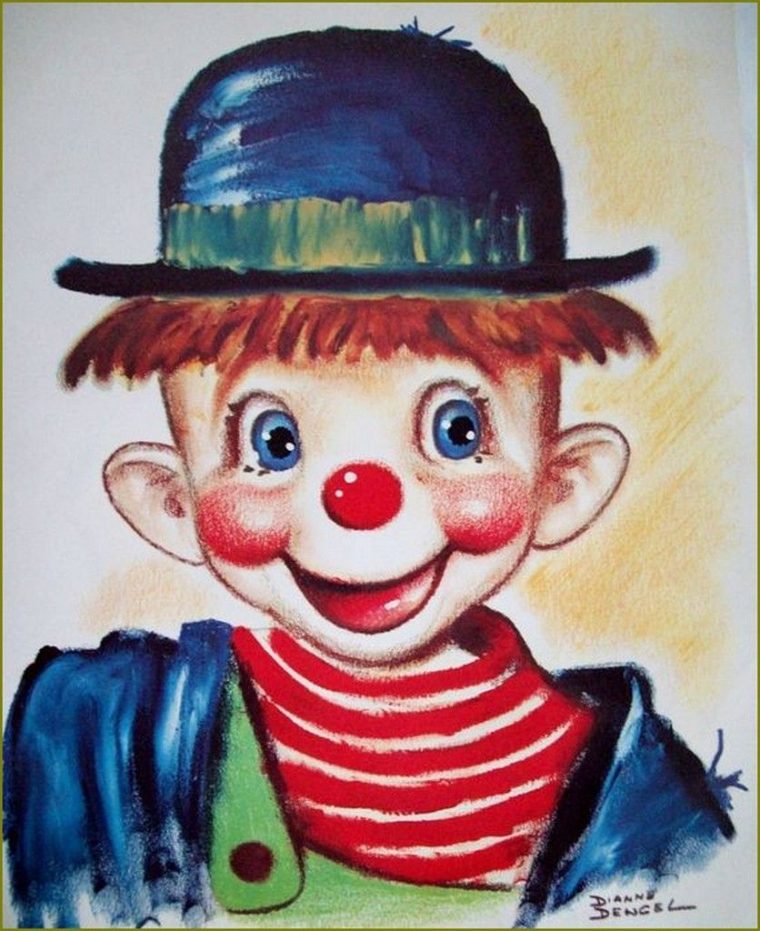 Clowns En Peinture – Dianne Dengel – Balades Comtoises dedans Dessins De Clowns