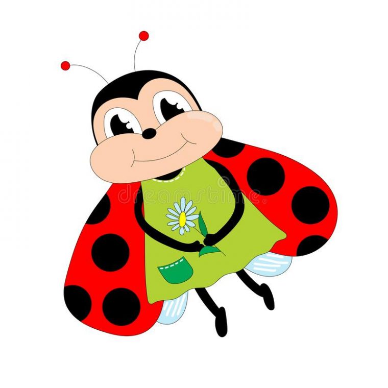 Coccinelle Mignonne De Dessin Animé Illustration De serapportantà Coccinelle Dessin Couleur