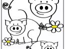 Cochons 4 - Coloriages Animaux De La Ferme pour Coloriage Ferme Et Animaux