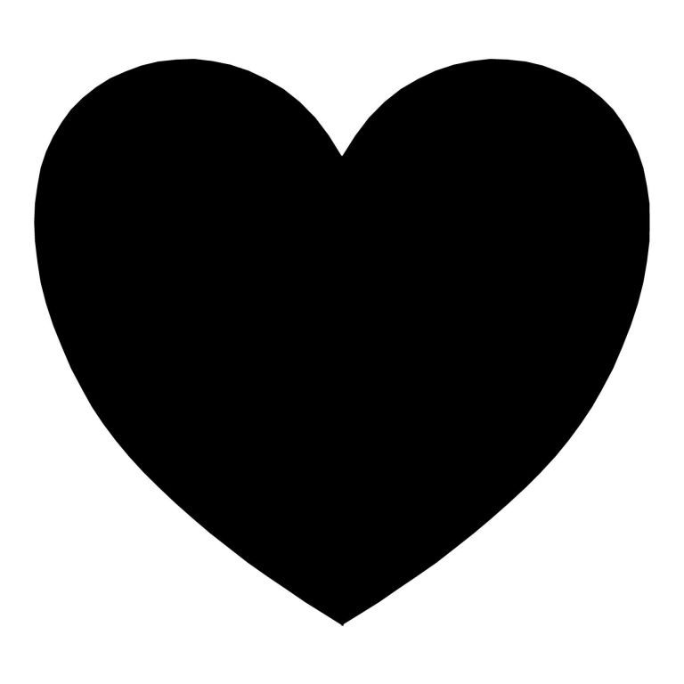 Coeur Noir Dessin Luxe Galerie Heart Silhouette destiné Dessin Coeur 