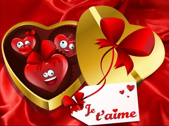 Coeurs Qui Chantent Je T'Aime  Carte Virtuelle Amour concernant Des Coeurs D Amour