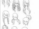 Coiffure Dessin  Dessiner Les Cheveux, Manga And intérieur Dessin Cheveaux