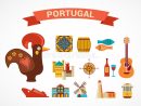 Collection Tipical D'Icônes Du Portugal Illustration De pour Portugal Dessin