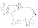 Coloriage 07B. Tour En Éléphant - Coloriages Gratuits À pour Éléphant Coloriage