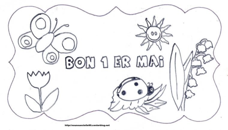 Coloriage 1 Mai – Page 2 destiné Coloriage Mai