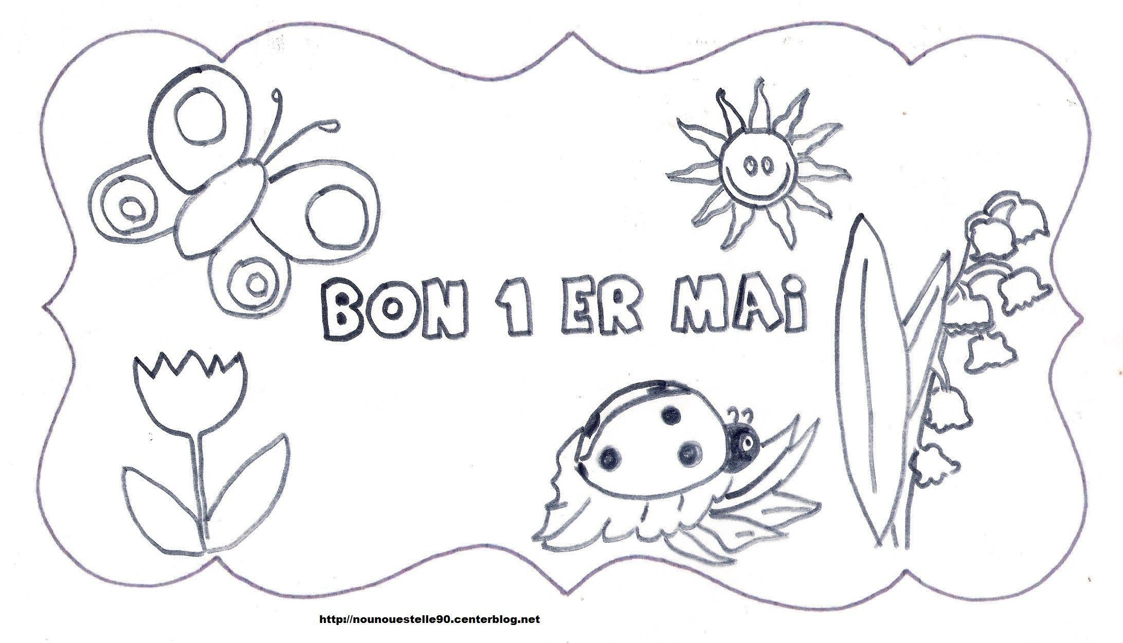 Coloriage 1 Mai - Page 2 destiné Coloriage Mai 