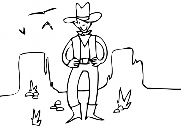 Coloriage 3-6 Ans Far West tout Coloriage Far West