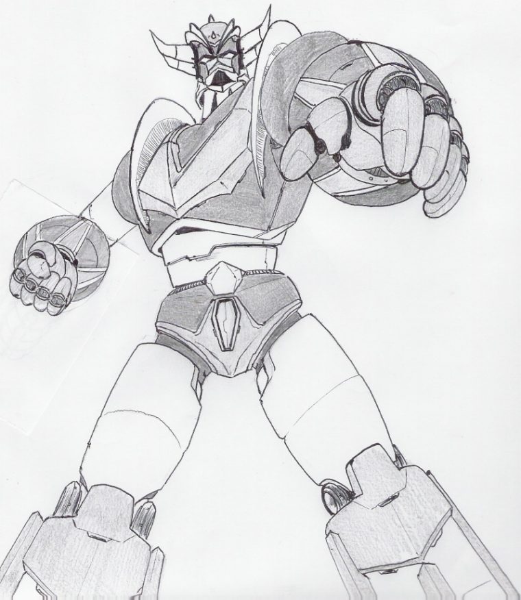 Coloriage À Dessiner Goldorak Couleur tout Coloriage De Goldorak