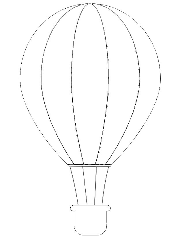 Coloriage À Dessiner Montgolfiere dedans Montgolfière Dessin 