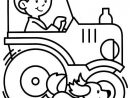 Coloriage Ã Dessiner Tracteur Avec Remorque pour Dessin À Imprimer Tracteur