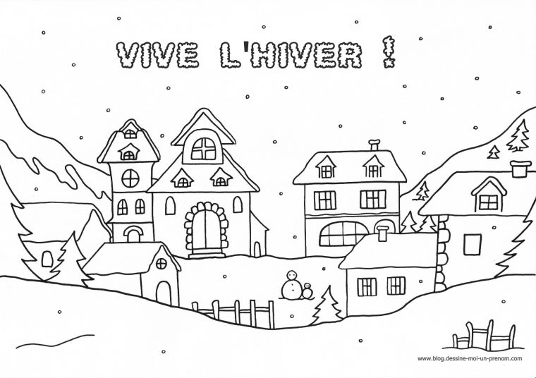 Coloriage A Imprimer Hiver dedans Coloriage Magique Hiver