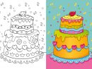 Coloriage À Imprimer : Un Gâteau D'Anniversaire encequiconcerne Coloriage Anniversaire