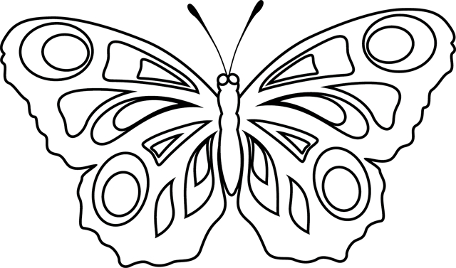 Coloriage À Imprimer : Un Papillon à Masque Papillon À Imprimer 