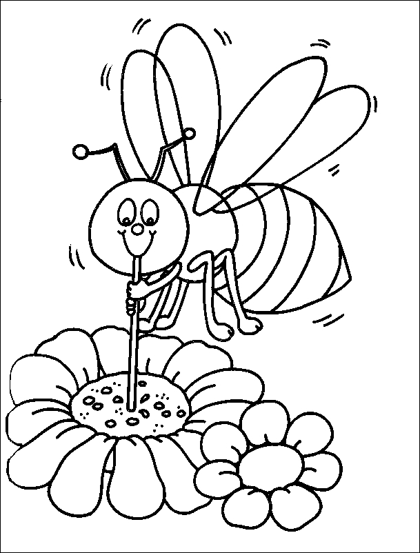 Coloriage Abeille #129 (Animaux) - Album De Coloriages encequiconcerne Abeille Coloriage 