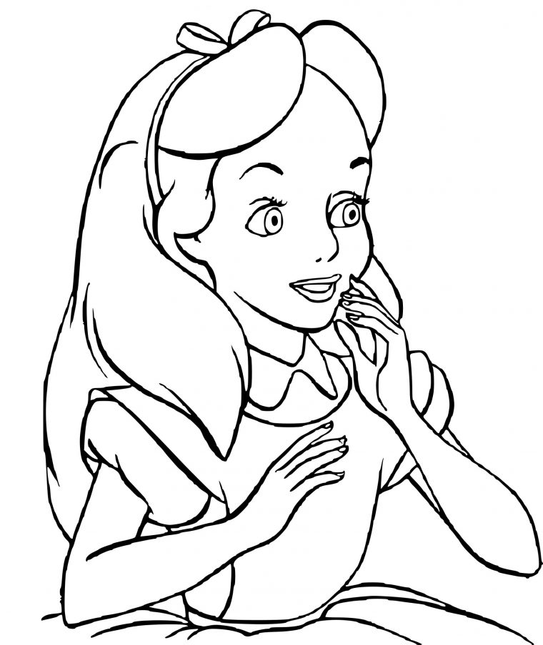 Coloriage Alice Disney Dessin À Imprimer Sur Coloriages avec Dessin Pays