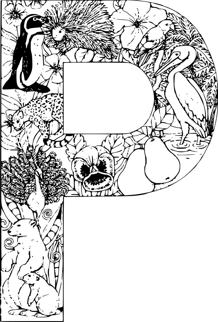 Coloriage Alphabet Animaux P À Imprimer Sur Coloriages pour Coloriage Alphabet